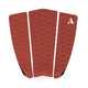 Roam Footpad Deck Grip Traction Pad 3-teilig, rot, strukturiertes Griptape, dreiteiliges Set, Draufsicht