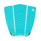 Roam Footpad Deck Grip Traction Pad 3-teilig, Türkis, dreiteiliges Griffpad-Set mit Rautenmuster, Draufsicht