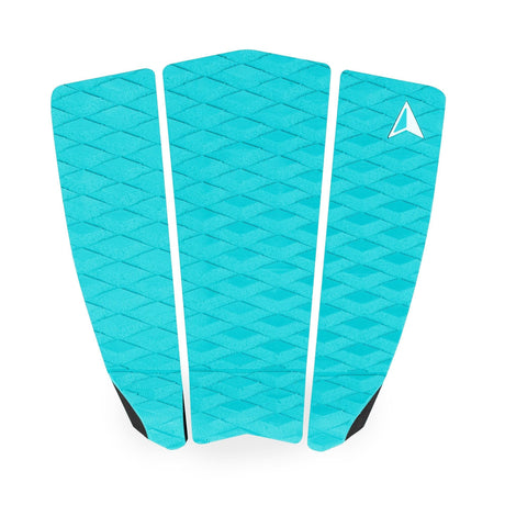 Roam Footpad Deck Grip Traction Pad 3-teilig, Türkis, dreiteiliges Griffpad-Set mit Rautenmuster, Draufsicht