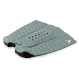 Roam Footpad Deck Grip Traction Pad 3-teilig grau mit Lochung, strukturierte Oberfläche und schwarze Fußstöpsel