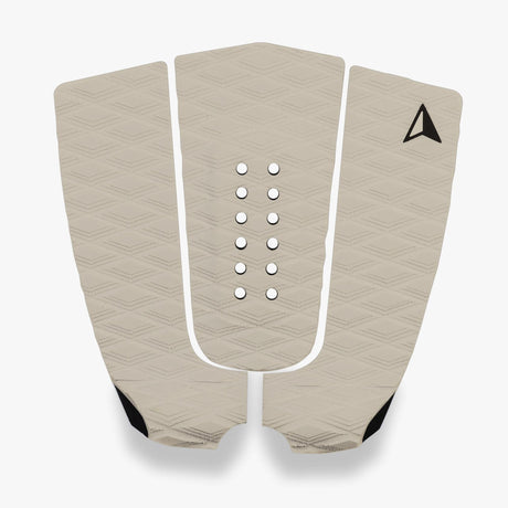 Roam Footpad Deck Grip Traction Pad 3-teilig beige mit Lochdesign, Draufsicht