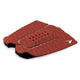 Roam Footpad Deck Grip Traction Pad 3-tlg in Rot mit Löchern, strukturierte Oberfläche, dreiteiliges Set