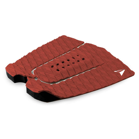Roam Footpad Deck Grip Traction Pad 3-tlg in Rot mit Löchern, strukturierte Oberfläche, dreiteiliges Set