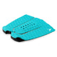 Roam Footpad Deck Grip Traction Pad 3-teilig in Türkis mit Lochstruktur, dreiteiliges Set aus strukturiertem Material für Surfboards, Draufsicht
