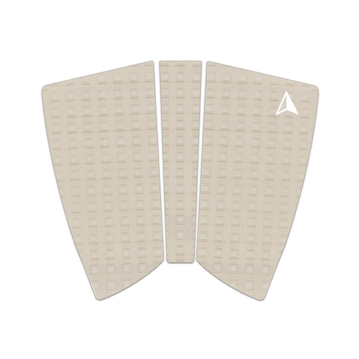 Roam Footpad Deck Grip Traction Pad 2+1 in Beige mit strukturierter Oberfläche, Draufsicht