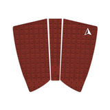 Roam Footpad Deck Grip Traction Pad 2+1 in Rot mit strukturiertem Muster, Draufsicht
