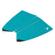 Roam Footpad Deck Grip Traction Pad 2+1 in Türkis mit strukturierter Oberfläche und schwarzen Kanten, isometrische Ansicht