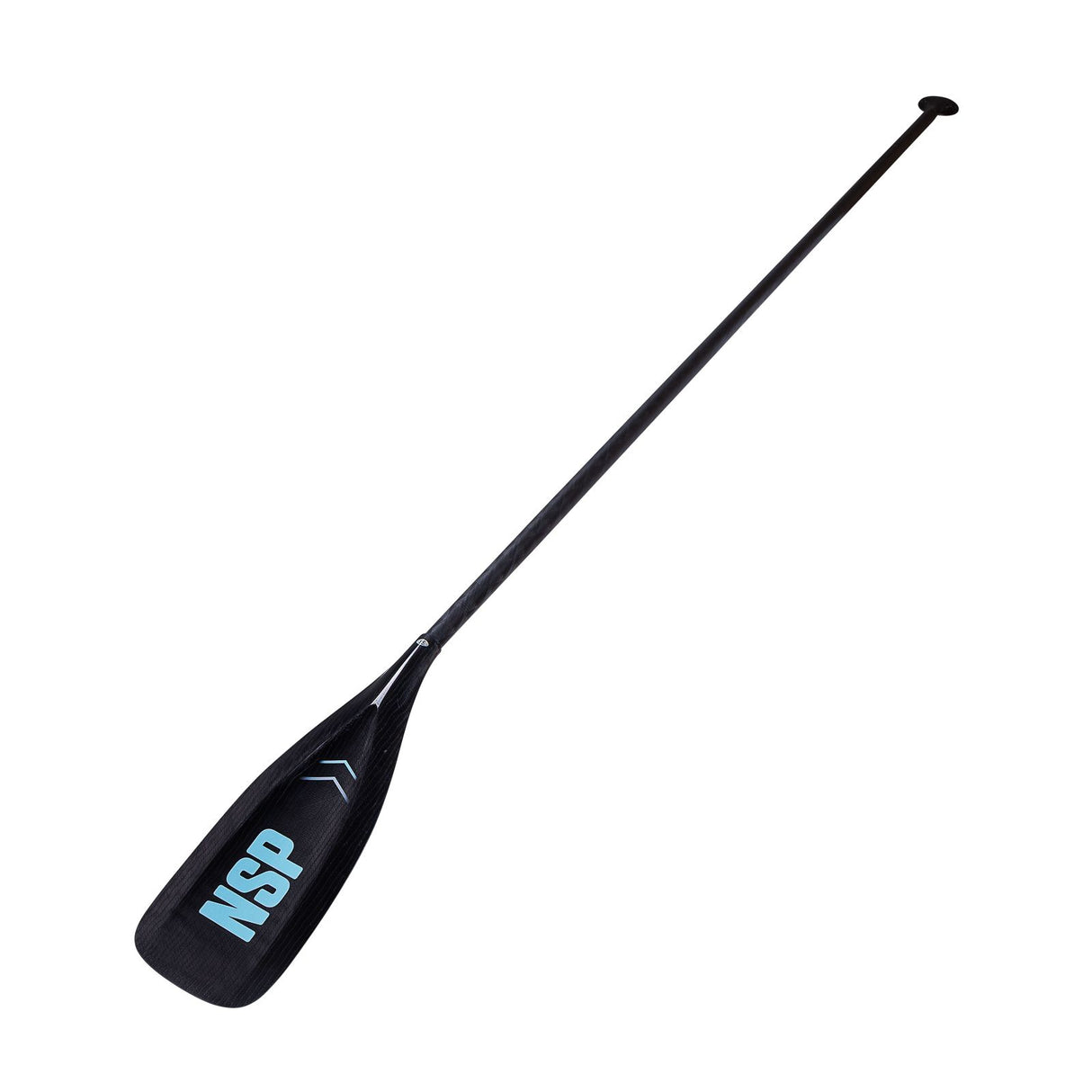 NSP 2026 Vivace Fix Paddel schwarz mit blauem Logo, Seitenansicht