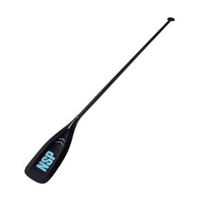 NSP 2026 Vivace Fix Paddel schwarz mit blauem Logo, Seitenansicht