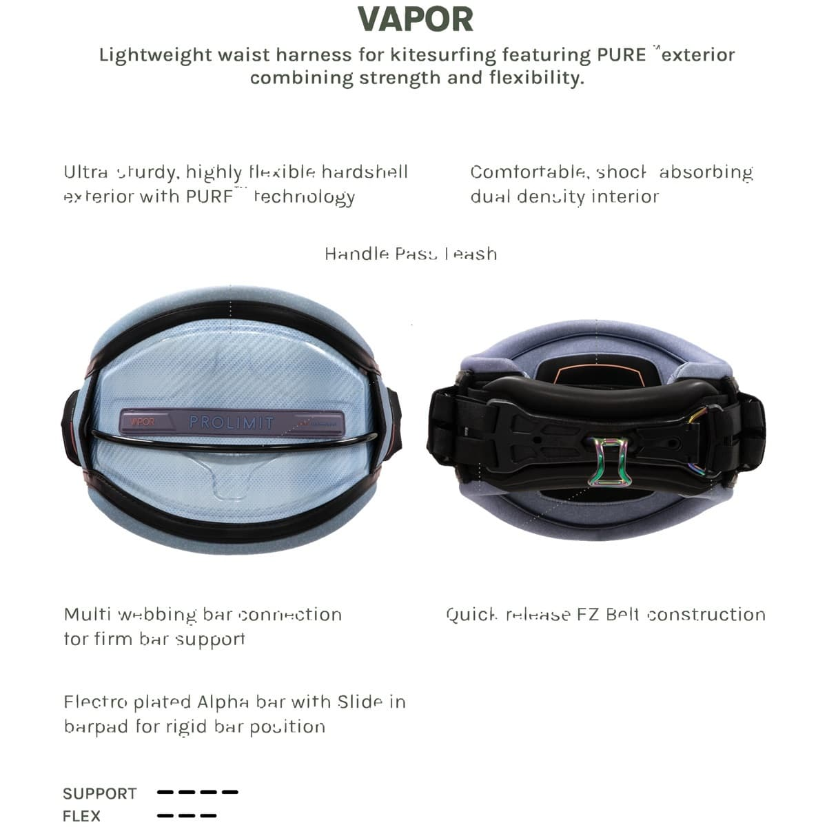 ProLimit PL Kite Waist Harness Vapor Blue/Silver 25 (14)