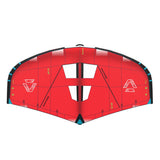 Duotone Unit 2027 Kitesegel rot mit schwarzem Rahmen, Frontalansicht