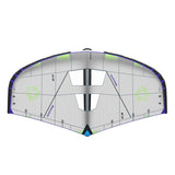 Duotone Unit 2027 Kite mit weißer und blauvioletter Oberseite, Draufsicht