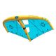 Duotone Unit D/LAB 2027 Kitesegel in Blau und Gelb mit strukturiertem Design, Draufsicht