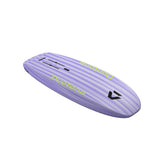 Duotone Sky Style 2027 Wakeboard in Lila mit gelben Streifen, Draufsicht