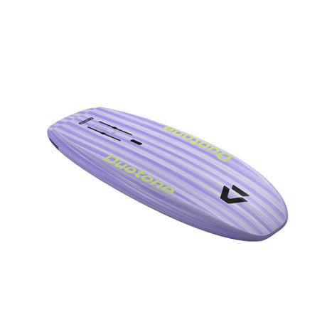 Duotone Sky Style 2027 Wakeboard in Lila mit gelben Streifen, Draufsicht