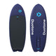 Duotone Crush SLS 2027 Wakeboard in Dunkelblau und Schwarz, Vorder- und Rückansicht, mit türkisem Logo und weißer Schrift