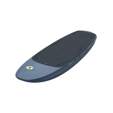 Duotone Skybrid SLS 2027 Kite-Board in Blau, Draufsicht auf das ovale Deck mit schwarzer Oberseite und blauem Untergrund