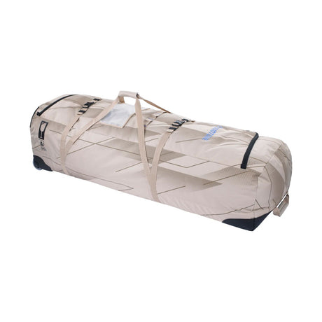 Duotone Combibag 2027 Tragetasche aus beigem Mesh mit schwarzen Akzenten, seitliche Ansicht