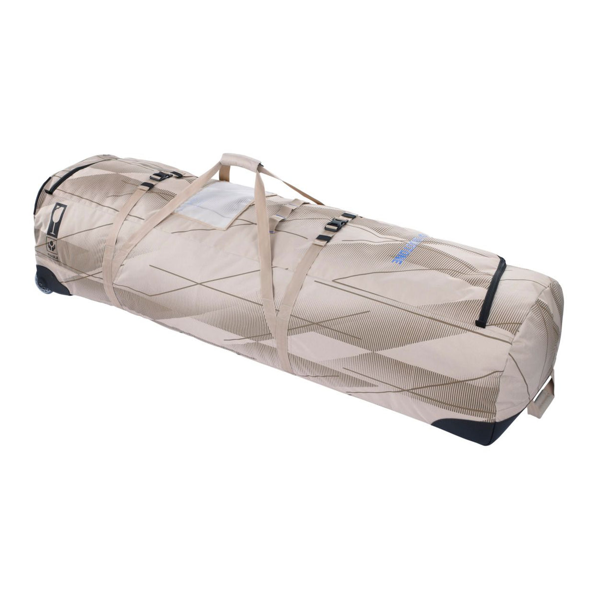 Duotone Combibag 2027 Tragetasche in Beige und Schwarz mit Netzstoff und Tragegriffen, Seitenansicht