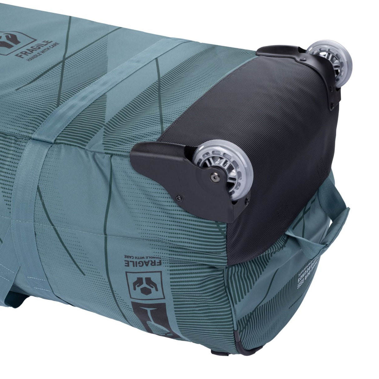 Duotone Combibag 2027 Reisetasche in Blaugrau und Schwarz mit Rollen und Teleskopgriff, Draufsicht