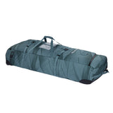 Duotone Team Bag 2027 Kitebag in Blaugrau mit Tragegriffen, Seitentaschen und Rollen, Seitenansicht