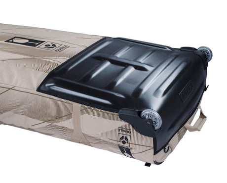 Duotone Team Bag 2027 Kitebag in Schwarz und Beige, aufblasbare Kammern, Draufsicht