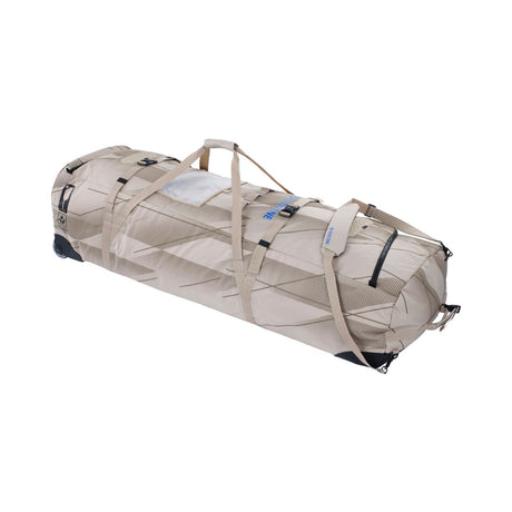 Duotone Team Bag 2027 Traveltasche beige mit Rollen und Tragegriffen, Seitenansicht