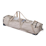 Duotone Team Bag 2027 Sporttasche in Beige und Braun mit Tragehenkeln, Rollen und Fächern, Seitenansicht