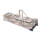 Duotone Team Bag 2027 Teamtasche in Beige-Schwarz mit Rollen, Tragegriffen und Reißverschlussfächern, Seitenansicht