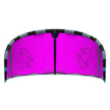 Duotone Neo 2027 Kiteschirm in Magenta mit schwarzem und grauem Rahmen, Draufsicht