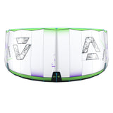 Duotone Neo 2027 Kite mit grünem und violettem Design, Draufsicht