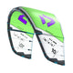 Duotone Neo SLS 2027 Kiteschirm in Neon-Grün und Weiß mit Purple-Akzenten, Frontalansicht