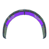 Duotone Neo SLS 2027 Lenkdrachen lila und grau, Frontalansicht der aufgeblasenen Struktur