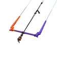 Duotone Trust Bar Quad Control 2027 Kitebar in Orange, Schwarz und Violett mit vier Leinen, Frontalansicht