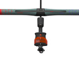 Duotone Click Bar Quad Control 2027 Kiteboard-Kontrollbarre mit rotem Kopf und grauem Balken, Unteransicht