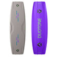 Duotone Jaime SLS 2027 Kiteboard in Grau und Violett, Draufsicht beider Seiten mit Duotone-Logo und Modellbezeichnung