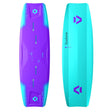 Duotone Soleil Concept Blue 2027 Kiteboard, Duotone-Logo, Farbverlauf Violett-Cyan, Vorder- und Rückseite