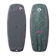 Duotone Soar SLS 2027 Kiteboard, grau-grün mit magenta, Oberseite und Unterseite, Doppelansicht