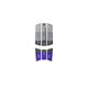 Duotone Traction Pad Front 2027 in Grau und Blau mit Streifenmuster, Draufsicht