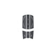 Duotone Traction Pad Front 2027 in Grau mit Rillen-Muster, Draufsicht