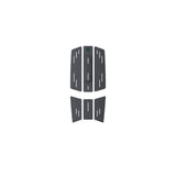 Duotone Traction Pad Front 2027 in Grau mit Rillen-Muster, Draufsicht