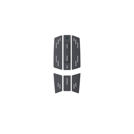 Duotone Traction Pad Front 2027 in Grau mit Rillen-Muster, Draufsicht