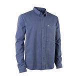 IONIC Denim Shirt 2026 in Blau, Frontalansicht, Jeanshemd mit Knopfleiste und Brusttasche