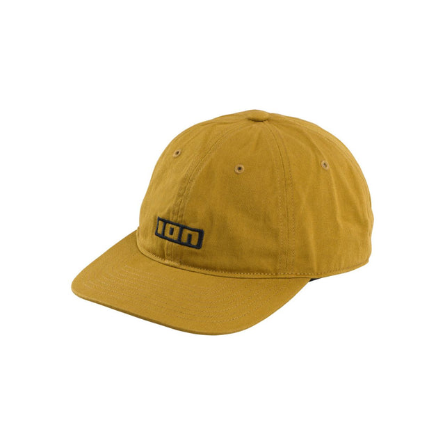 ION Cap Session 2026 in Gelb mit ION-Logo, Baumwollmischung, verstellbar, Frontalansicht