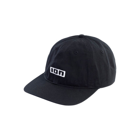 ION Cap Session 2026 schwarze Baseballkappe mit weißem ION-Logo, Frontalansicht