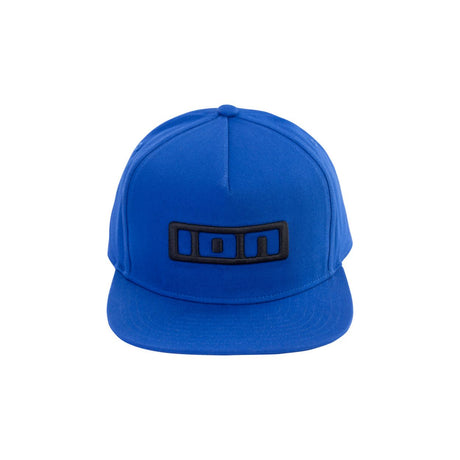 ION Ionic 2026 Snapback Cap blau mit schwarzem Logo, Vorderansicht