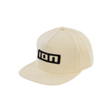 ION Ionic 2026 Snapback Cap creme mit schwarzem Logo, Seitenansicht