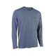 ION S-Ionic LS 2026 Langarmshirt in Blaugrau, Frontansicht mit kleinem Logo-Print auf der Brust