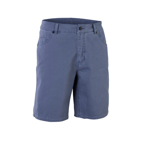ION Denim Shorts 2026 in Blau, Frontansicht, Baumwoll-Denim mit klassischen Taschen und Reißverschluss