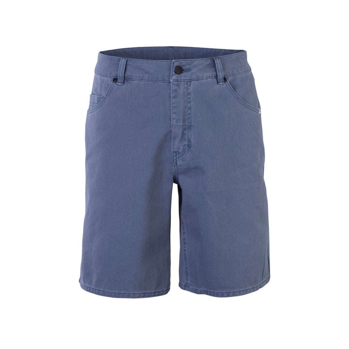 ION Denim Shorts 2026 in Blau, Frontalansicht, Baumwollmischgewebe mit klassischem Schnitt und Taschen